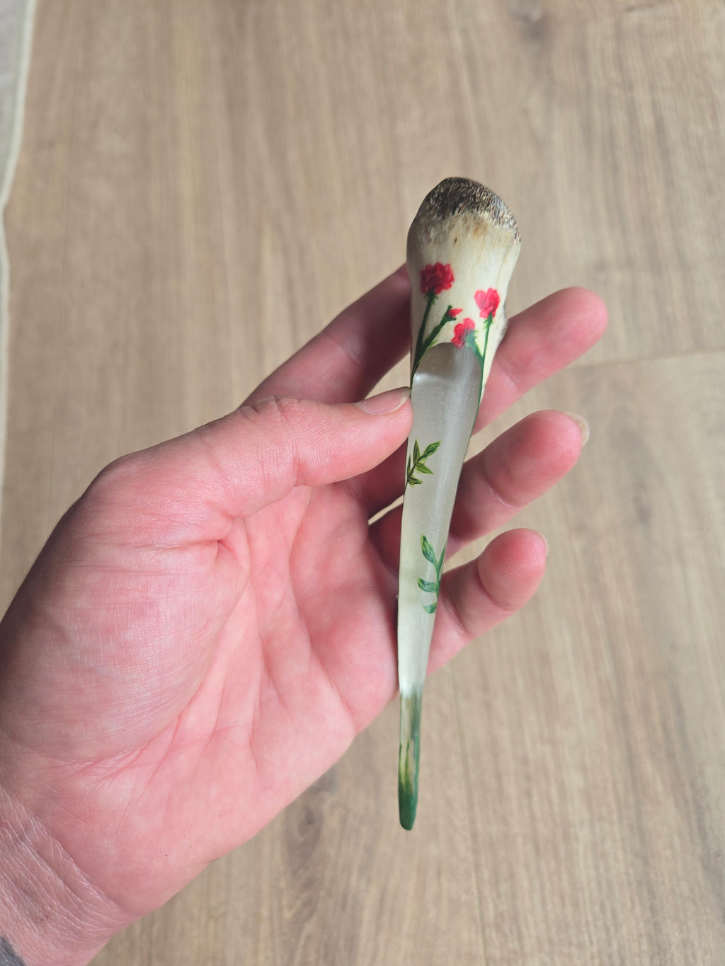 Deer Bone & Epoxy Hair Pins