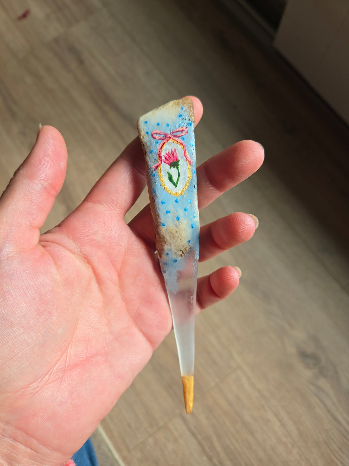 Deer Bone & Epoxy Hair Pins