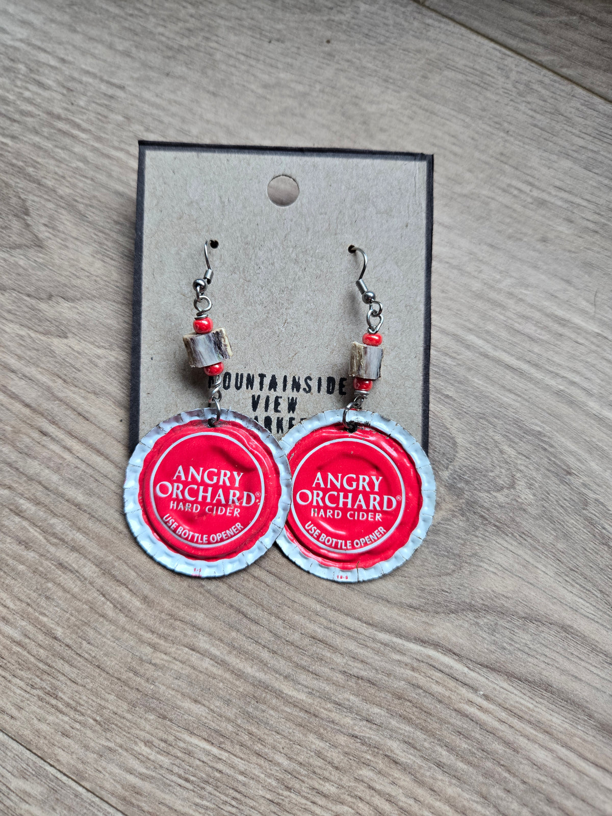 Bone Bead Earrings
