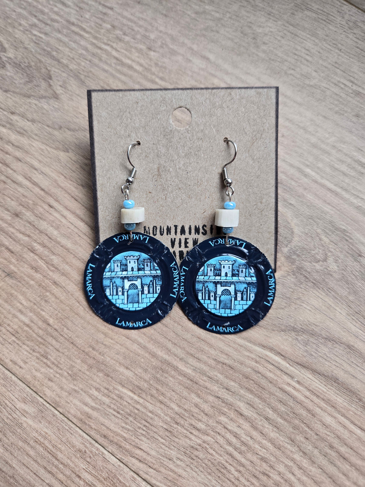 Bone Bead Earrings
