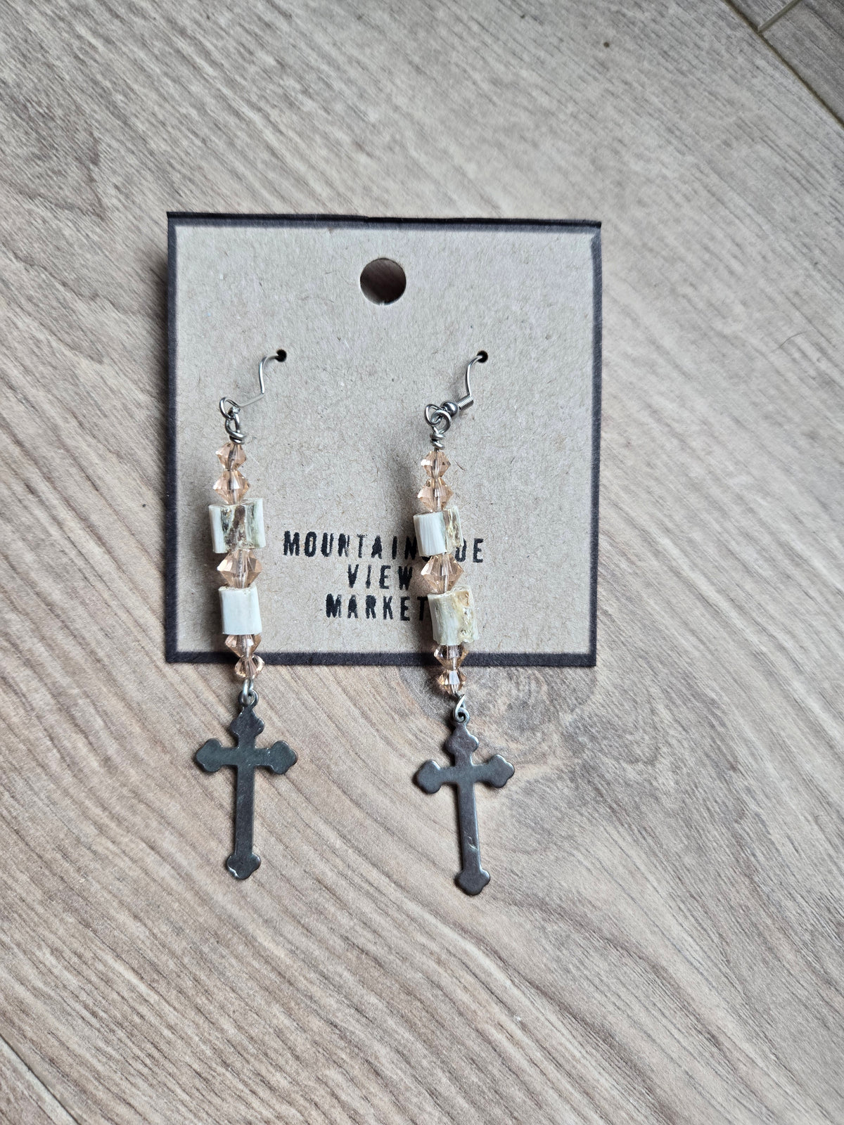Bone Bead Earrings